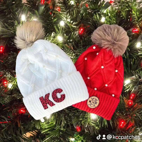 PRE-ORDER RED OR WHITE PEARL KC HAT