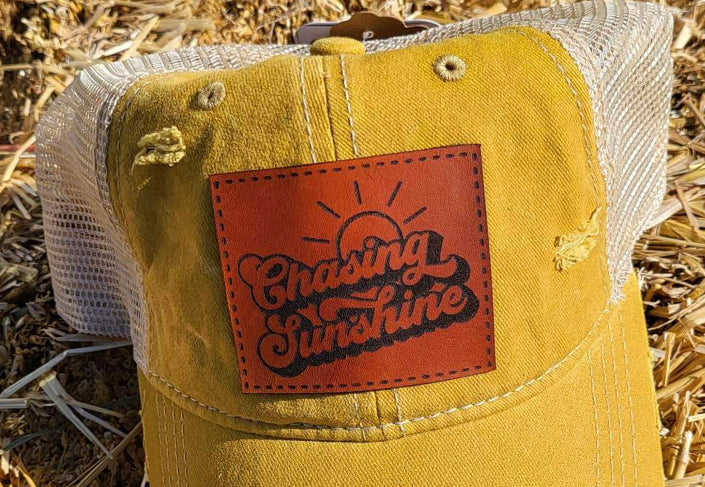 Chasing Sunshine Leather Patch
