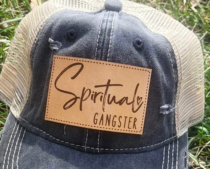 Spiritual Gangster Leather Patch