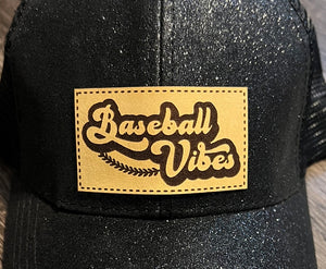 Baseball Vibes Leather Patch