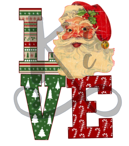 LOVE (White) Santa