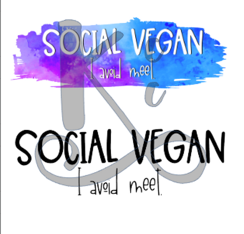 Social Vegan (Color OR Black)