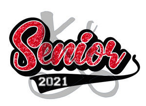 Red Glitter Senior 2021