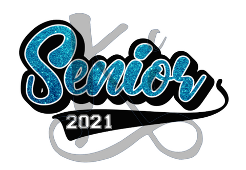 Blue Glitter Senior