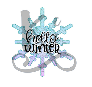 Hello Winter Snowflake