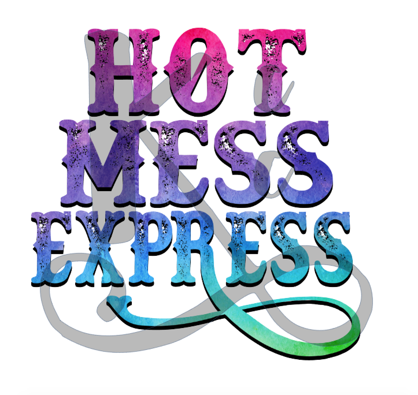 Hot Mess Express (Rainbow) Key’s Custom Creations