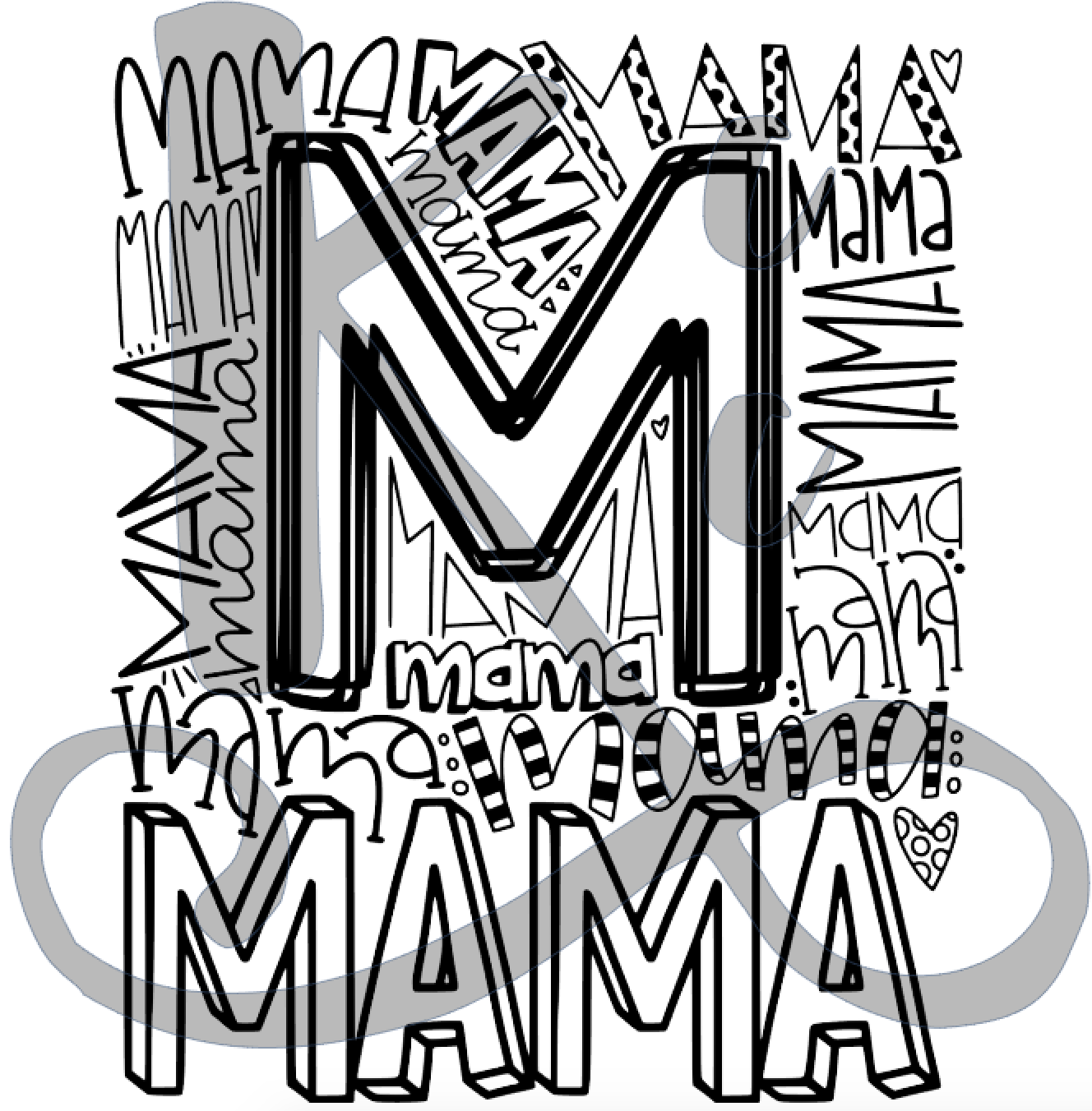 Mama (Word Collage)