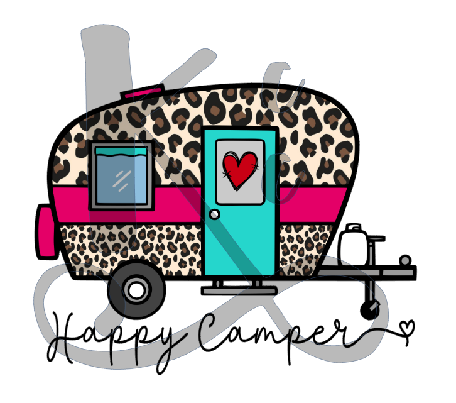 Happy Camper (Pink Leopard)
