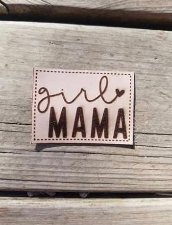 Girl Mama LEATHER Patch