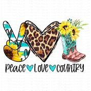 Peace Love Country
