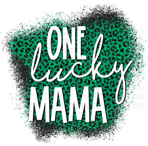 One Lucky Mama Leopard Background