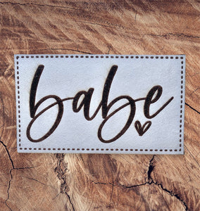 Babe Leather Patch