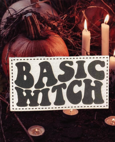 Basic Witch Leather Patch