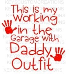 Working in the Garage With Daddy