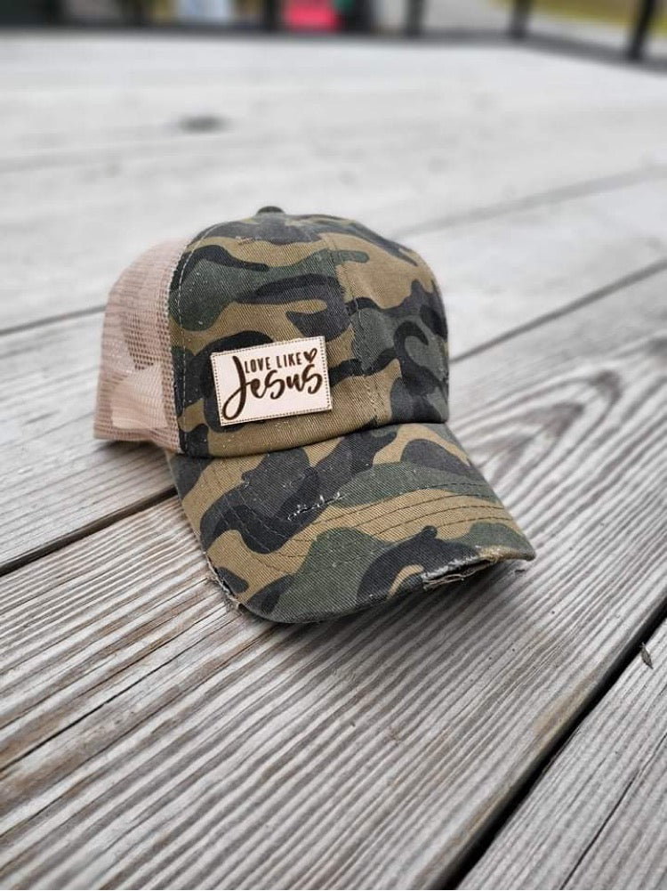 Love Like Jesus Leather Patch
