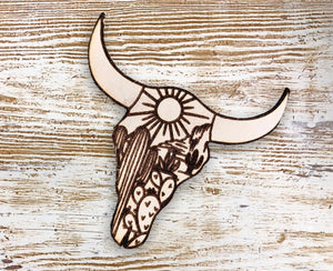 Desert Skull Leather Patch