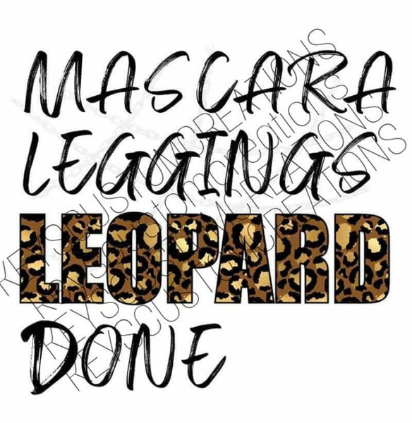 Mascara, Leggings, Leopard, Done