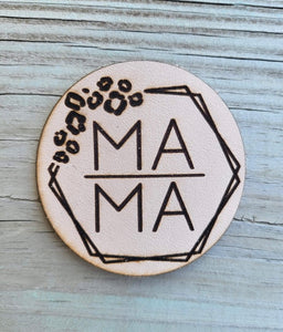 Mama/Mini Leopard Leather Patch