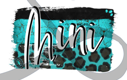Mama/ Mini (Black, Turquoise, Leopard Striped)