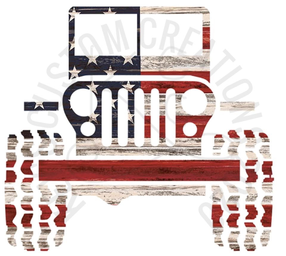 Jeep American Flag