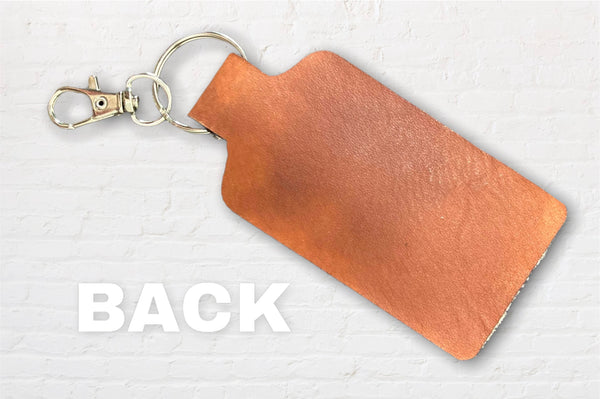 Gas Is Expensive Leather Keychain