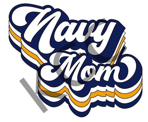 Navy Mom (Navy & Yellow)
