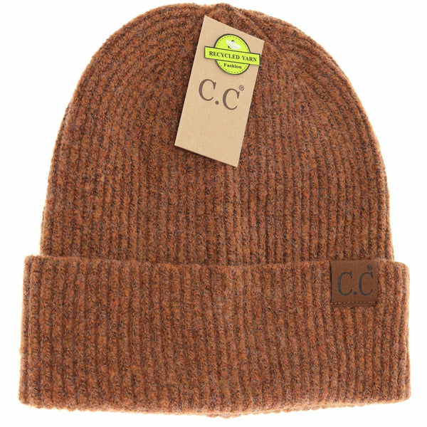 Unisex Soft Ribbed Cuff C.C. Beanie- HAT2075