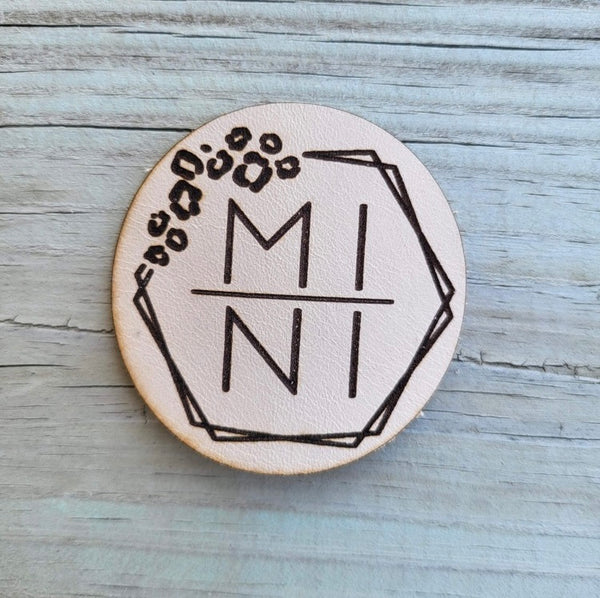 Mama/Mini Leopard Leather Patch