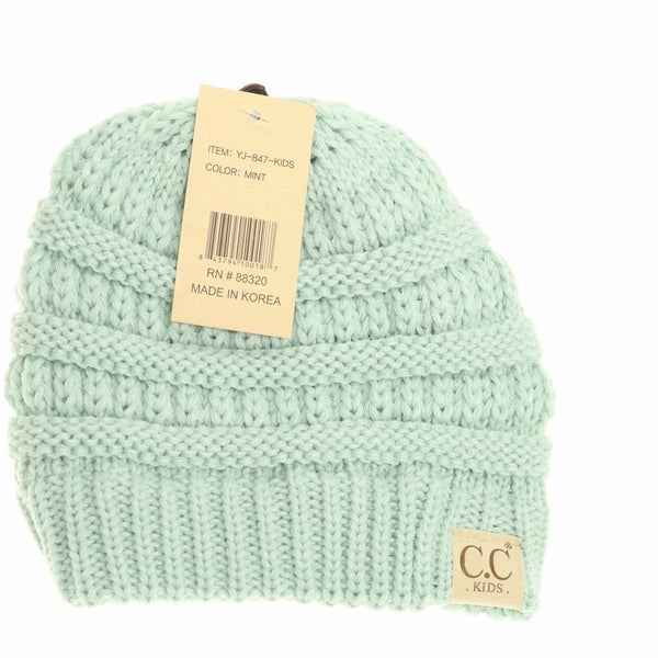Kids Solid CC Beanie- YJ847KIDS