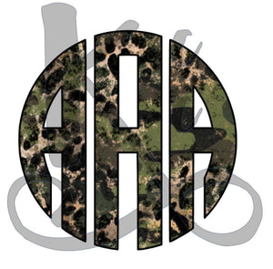 Leopard Camo Monogram