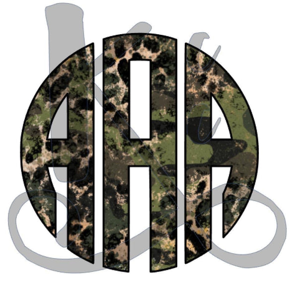 Leopard Camo Monogram