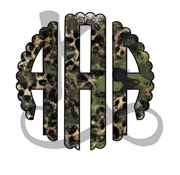 Leopard Camo Monogram