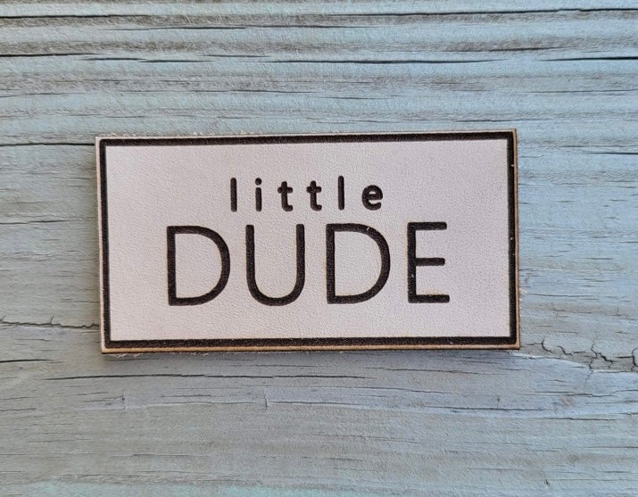 Little Dude Leather Patch