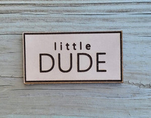 Little Dude Leather Patch