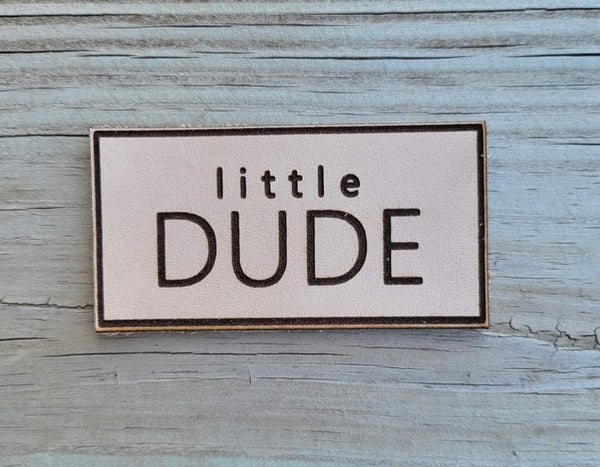 Little Dude Leather Patch