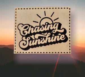Chasing Sunshine Leather Patch