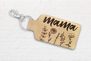 Mama Leather Keychain