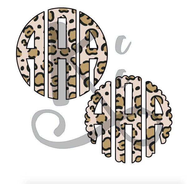 Light Leopard Monogram