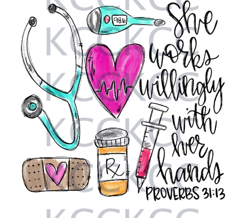 Nurse: She Works Willingly With Her Hands