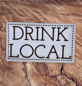 Drink Local Leather Patch