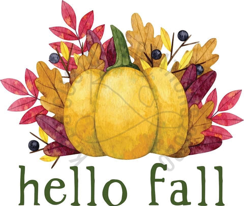 Hello Fall Pumpkin