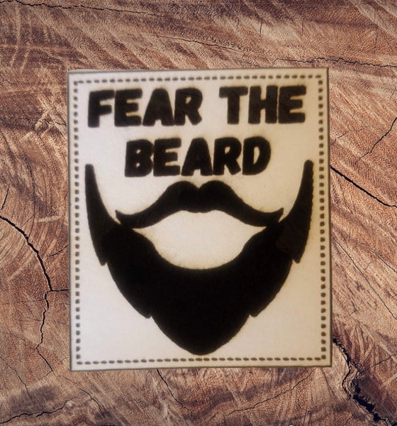 Fear The Beard Leather Patch