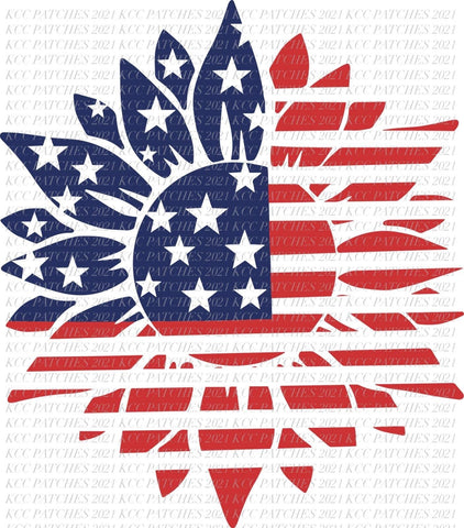 American Flag Sunflower