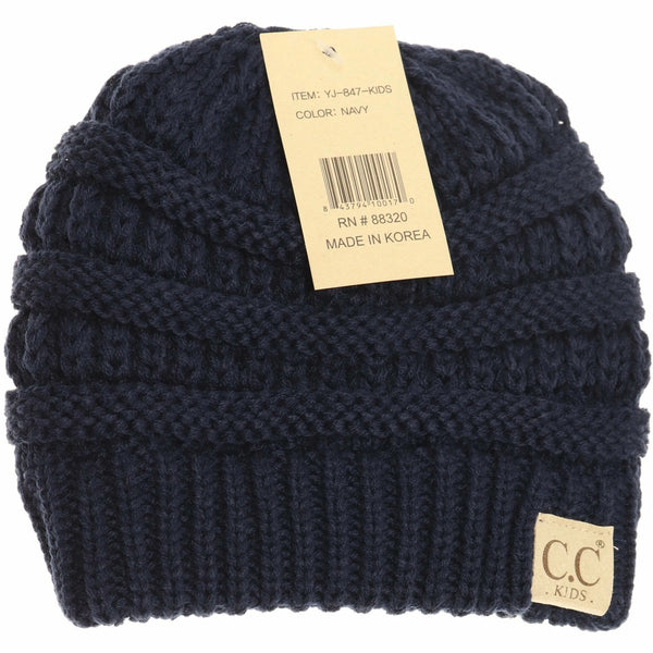 Kids Solid CC Beanie- YJ847KIDS