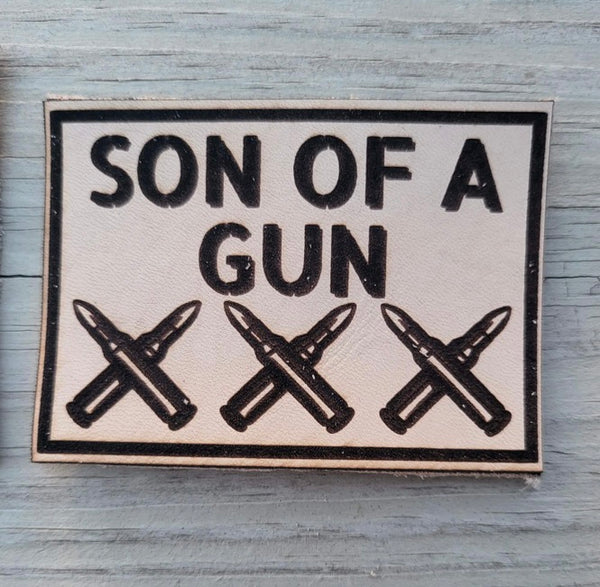 Gun/Son of a Gun Leather Patch