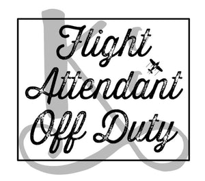 Flight Attendant Off Duty