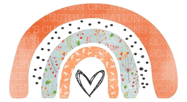 Thankful Vibes Only/Rainbow Design