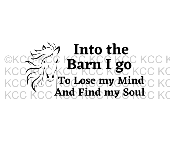 Into the Barn I Go