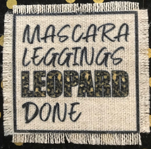 Mascara, Leggings, Leopard, Done