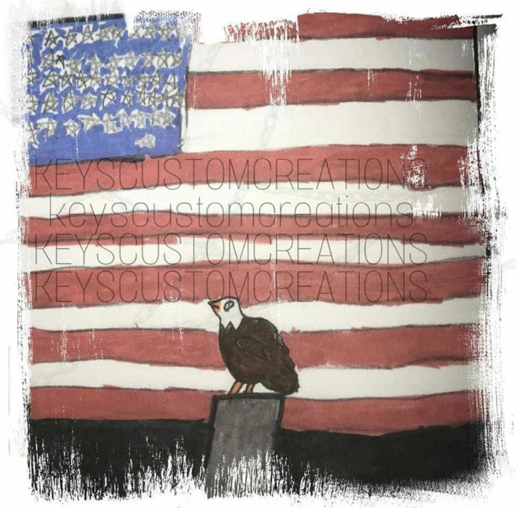Flag with Eagle